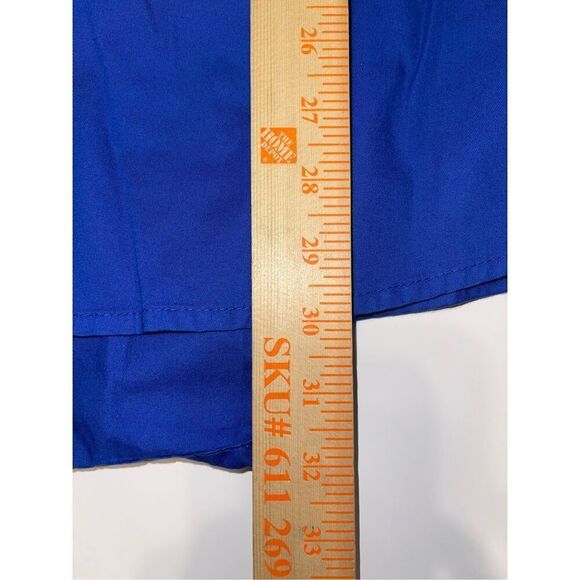 Wrangler Western Shirt   XXL Rodeo‎ Cowboy Blue w/ Yellow Embroidery A9 - Picture 4 of 6